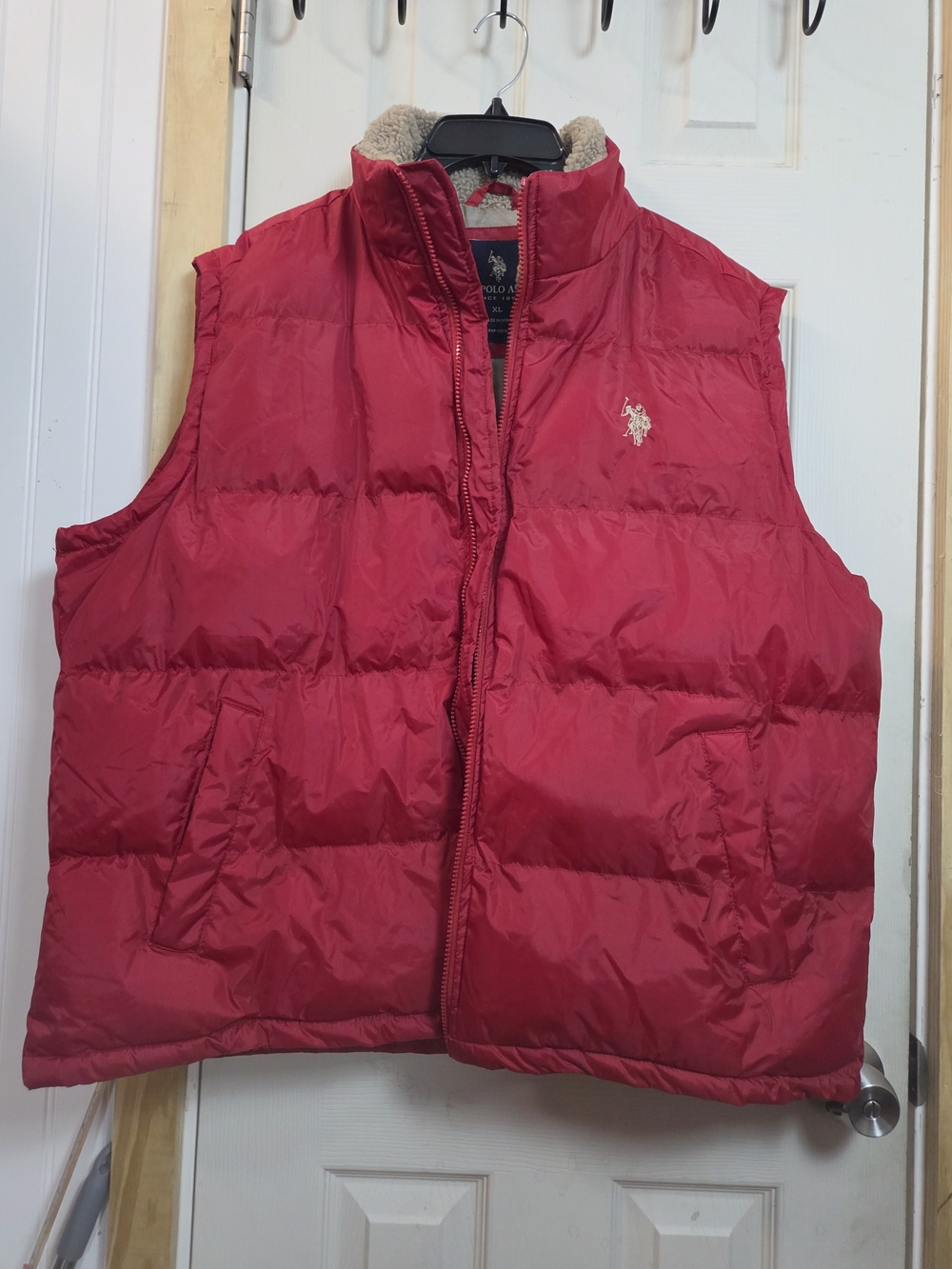 Polo by Ralph Lauren Red Quilted Down Vintage Puffer Vest